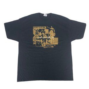 Men's Experience‎ Jimi Hendrix 2010 Tribute Tour SS T-Shirt Black 2XL NOS